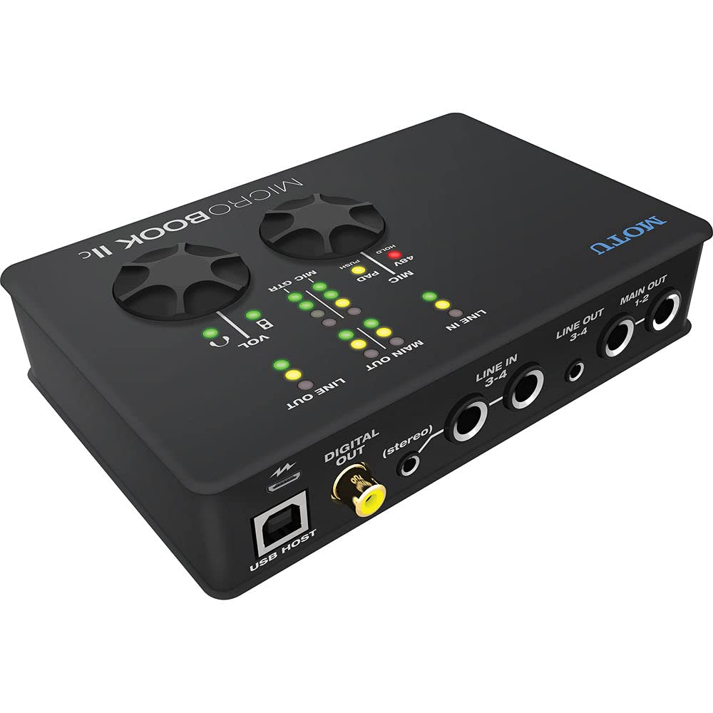 MOTU MicroBook IIc オーディオインターフェイス コンパクト Amazon.co.jp: MOTU MicroBook IIc USB 2.0 デジタルオーディオ